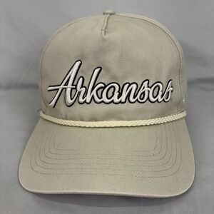 '47 Brand Arkansas Razorbacks Rope Hat Unisex OSFA Tan Snapback Cap